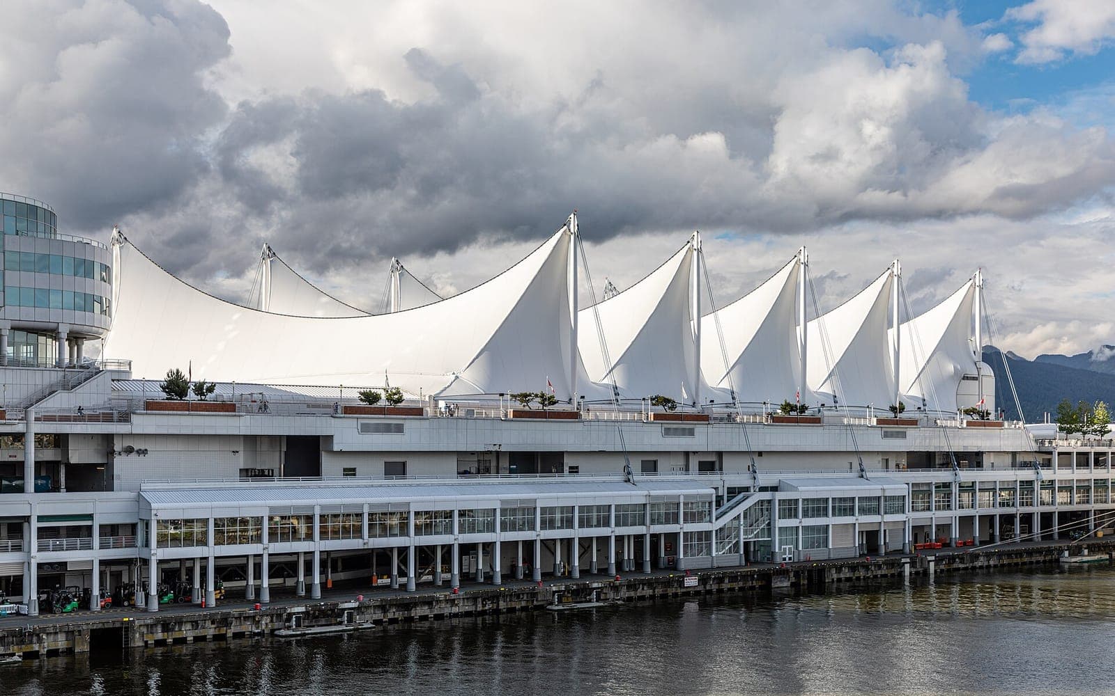 The white sails of Canada Place cruise terminal in Vancouver