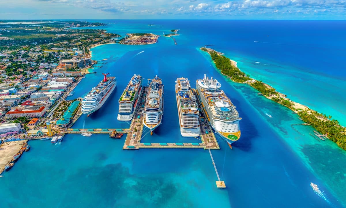 Nassau Harbour, Bahamas — one of the world's busiest cruise ports