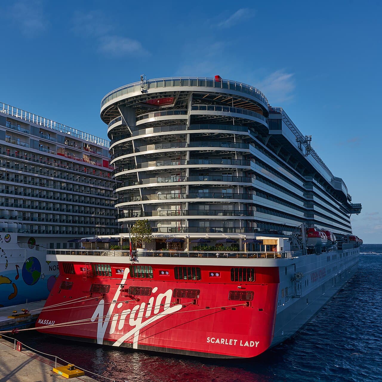Scarlet Lady cruise ship at Cozumel