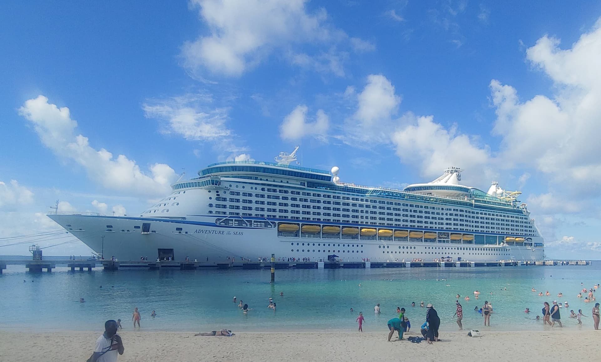 Adventure of the Seas anchored at Grand Turk
