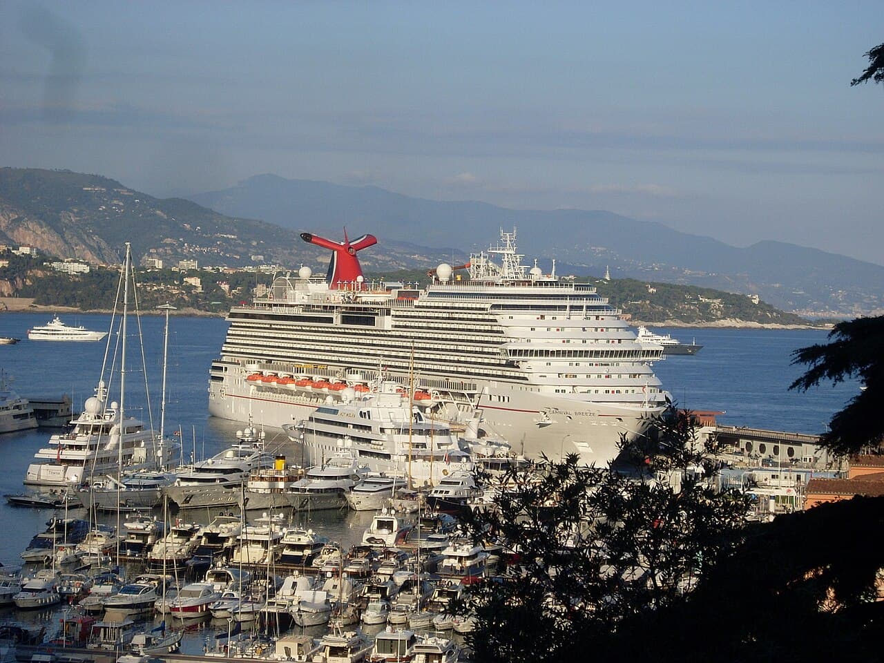 Carnival Breeze cruise ship, the third Dream-class ship homeported in Galveston