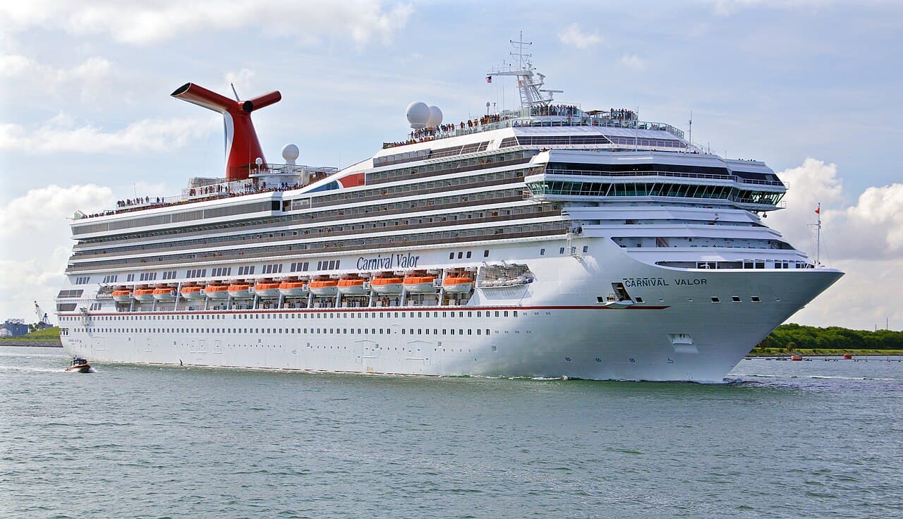 Carnival Valor cruise ship at Port Canaveral, Florida