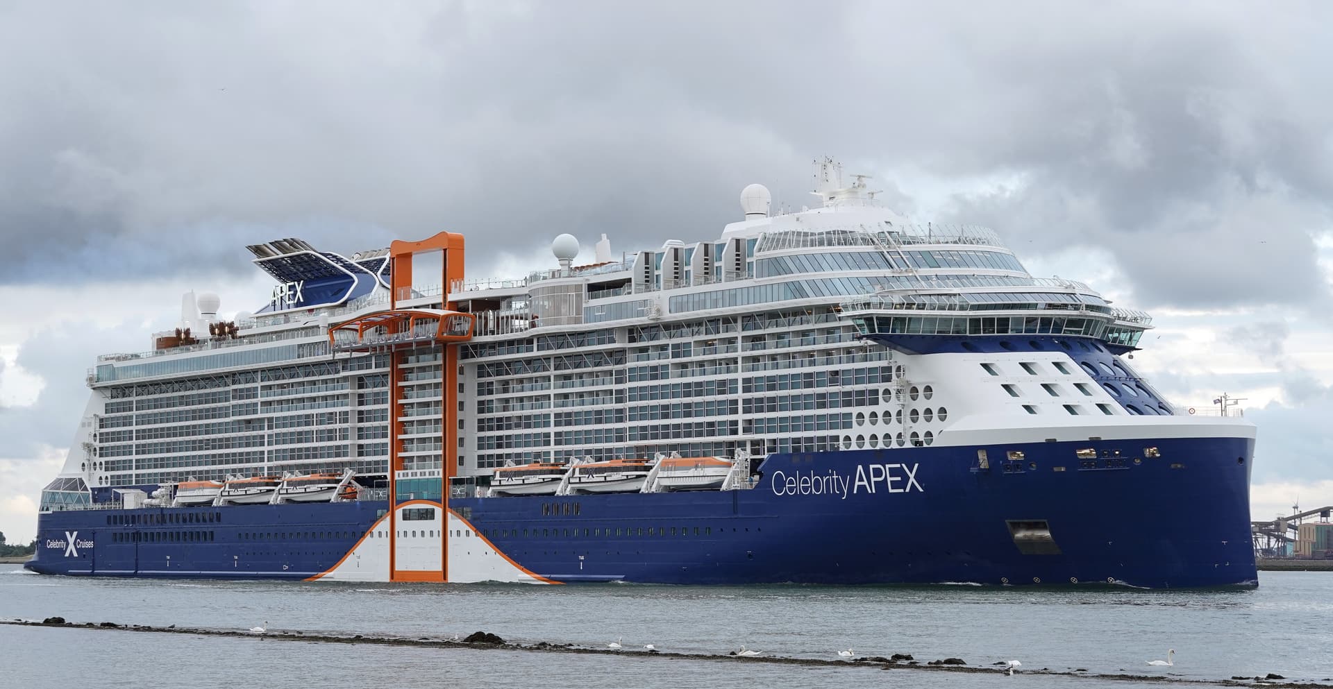 Celebrity Apex cruise ship underway