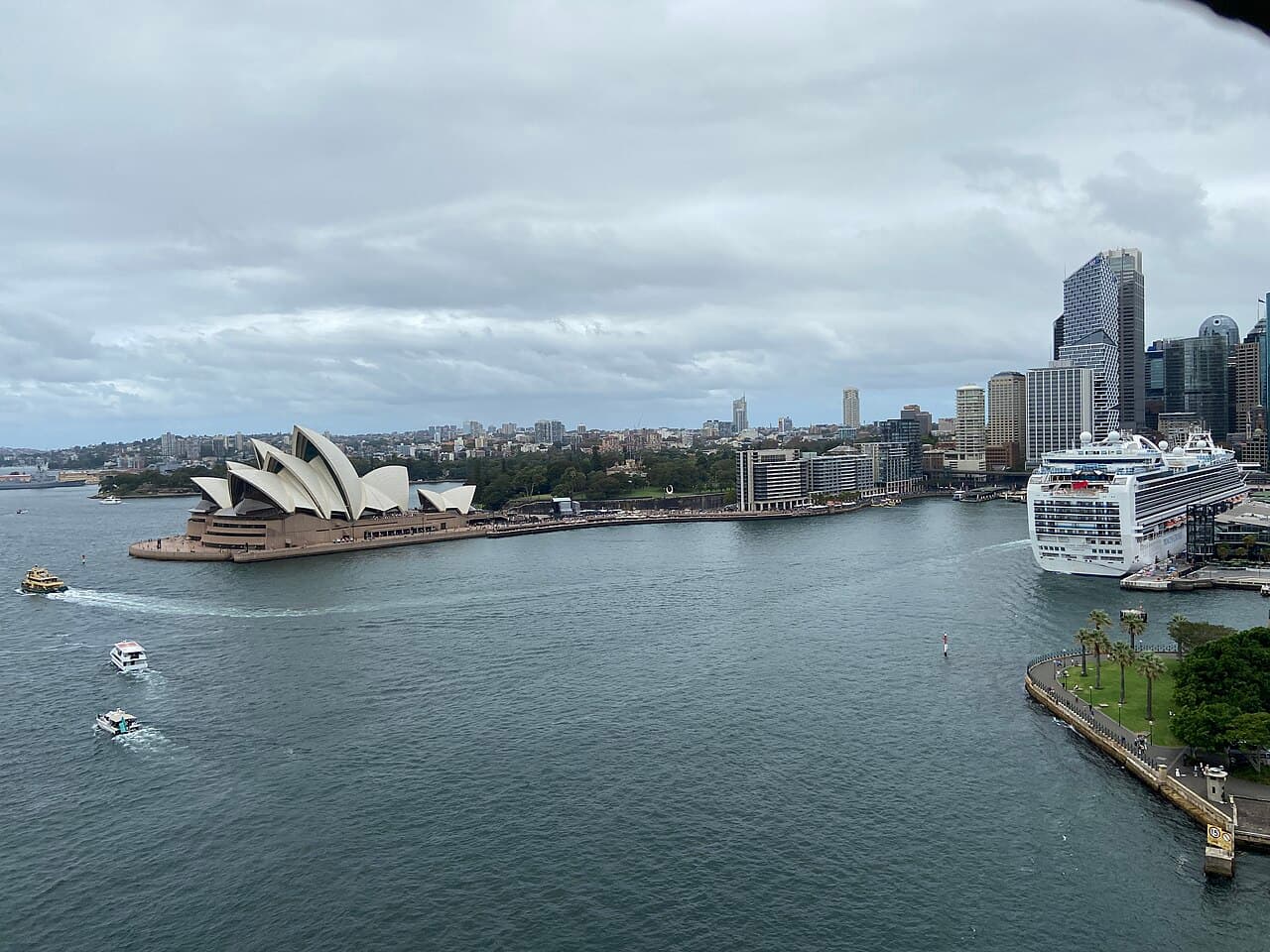 Crown Princess cruise ship in Sydney Harbour