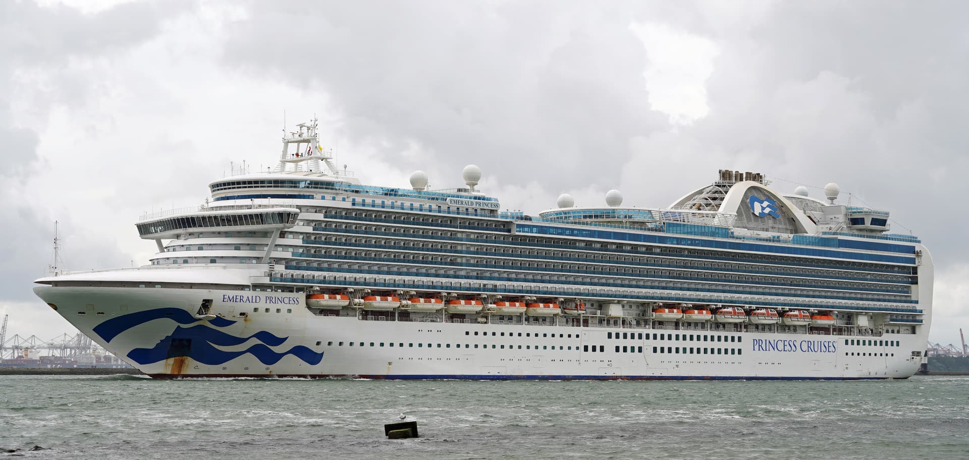 Emerald Princess near Hook of Holland