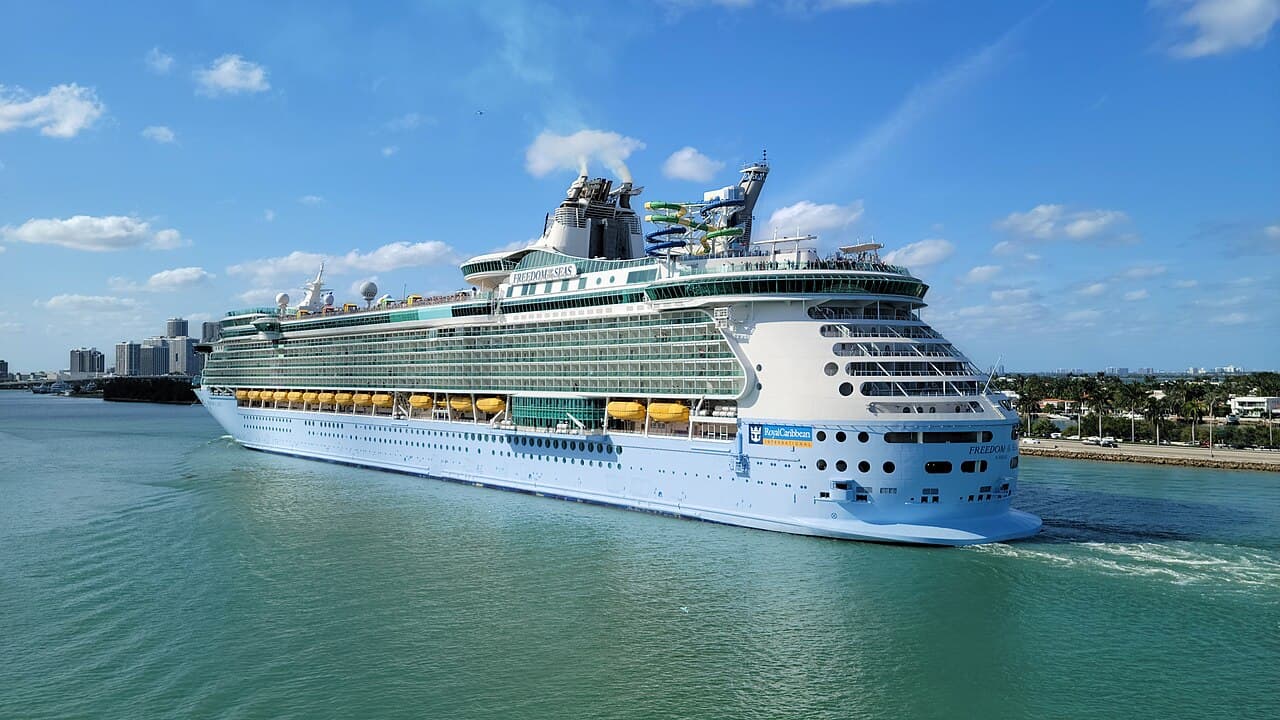 Freedom of the Seas, Royal Caribbean cruise ship at Port Miami
