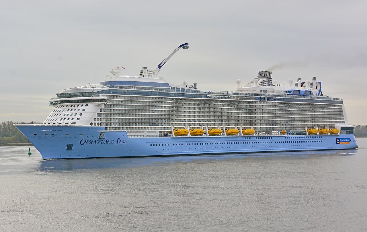 Quantum of the Seas, Royal Caribbean cruise ship in port