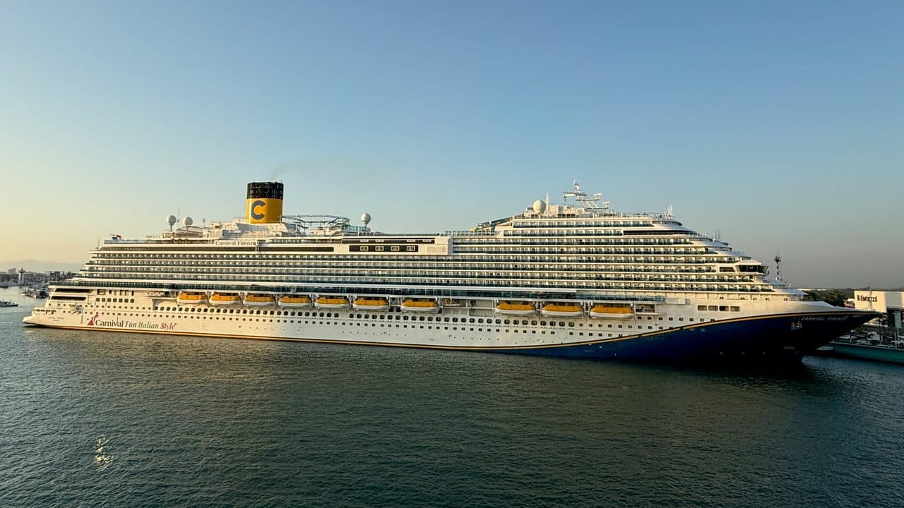 Carnival Firenze departing Puerto Vallarta, Mexico