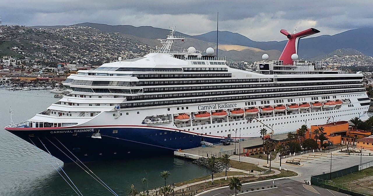 Carnival Radiance docked in Ensenada, Mexico