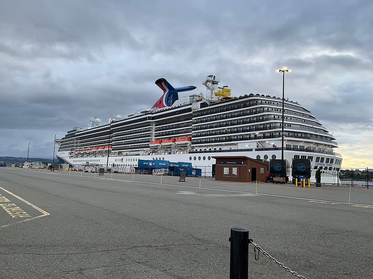Carnival Spirit docked at Ogden Point, Victoria, British Columbia