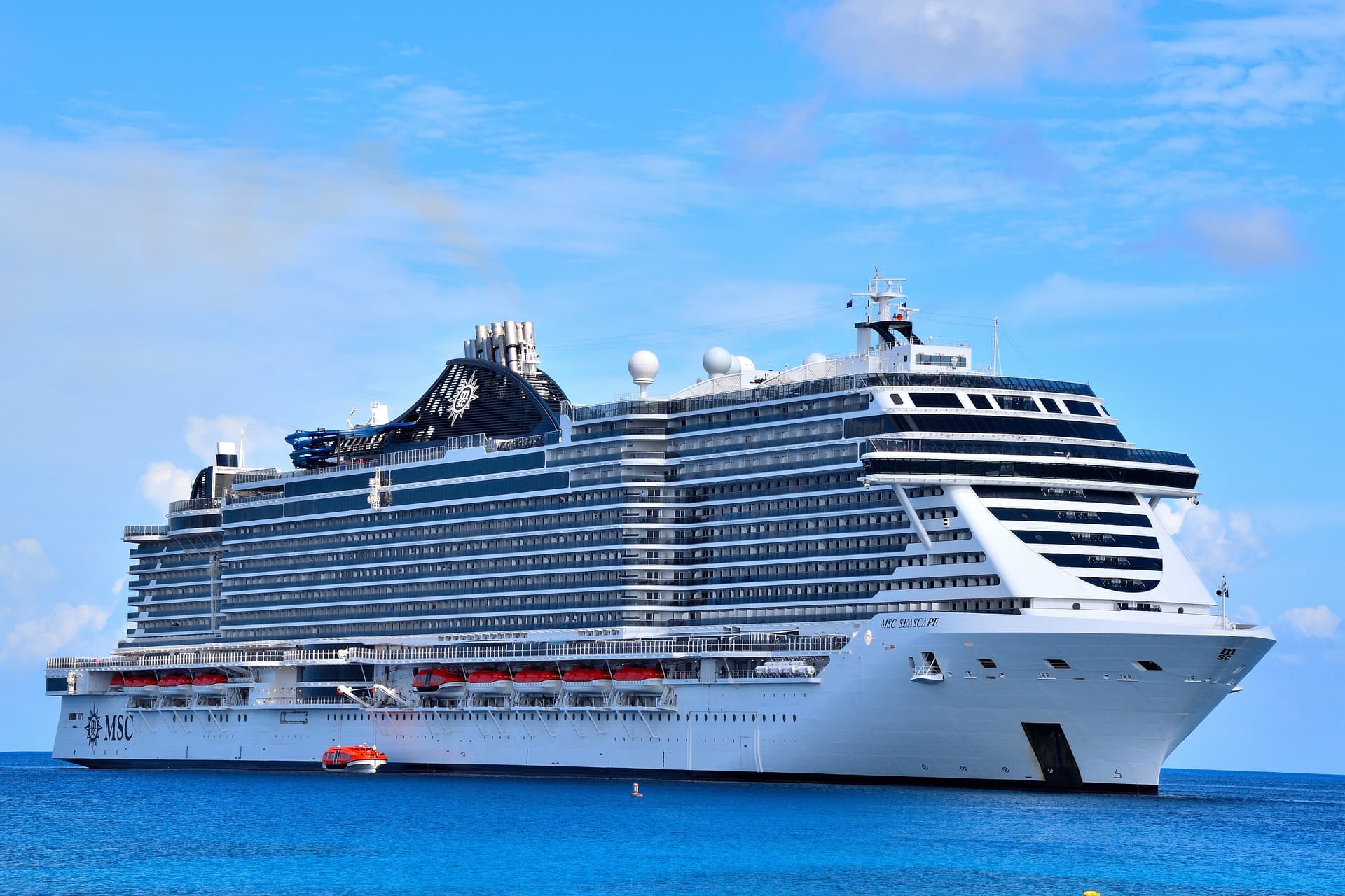 MSC Seascape cruise ship at sea