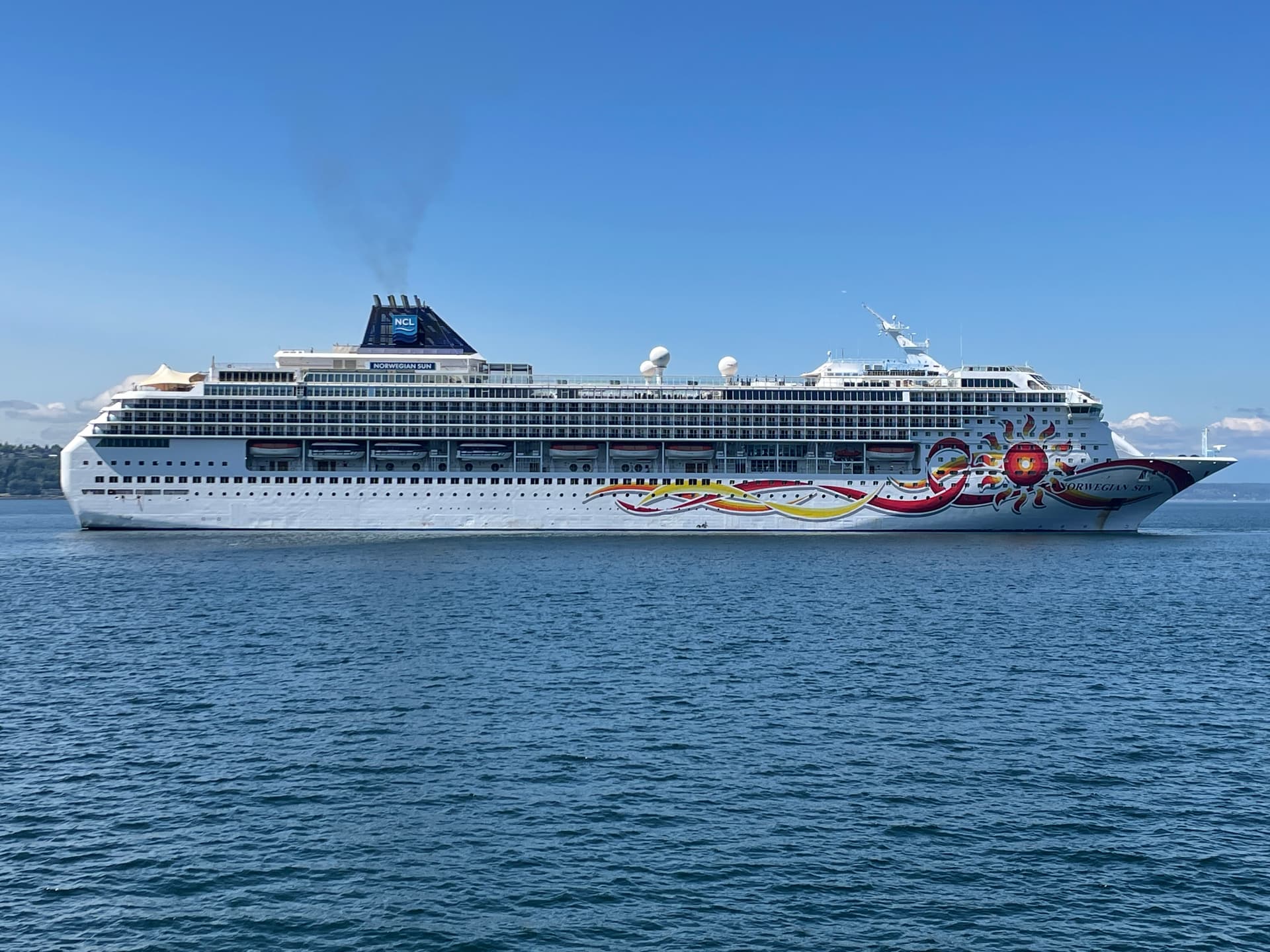 Norwegian Sun near Seattle