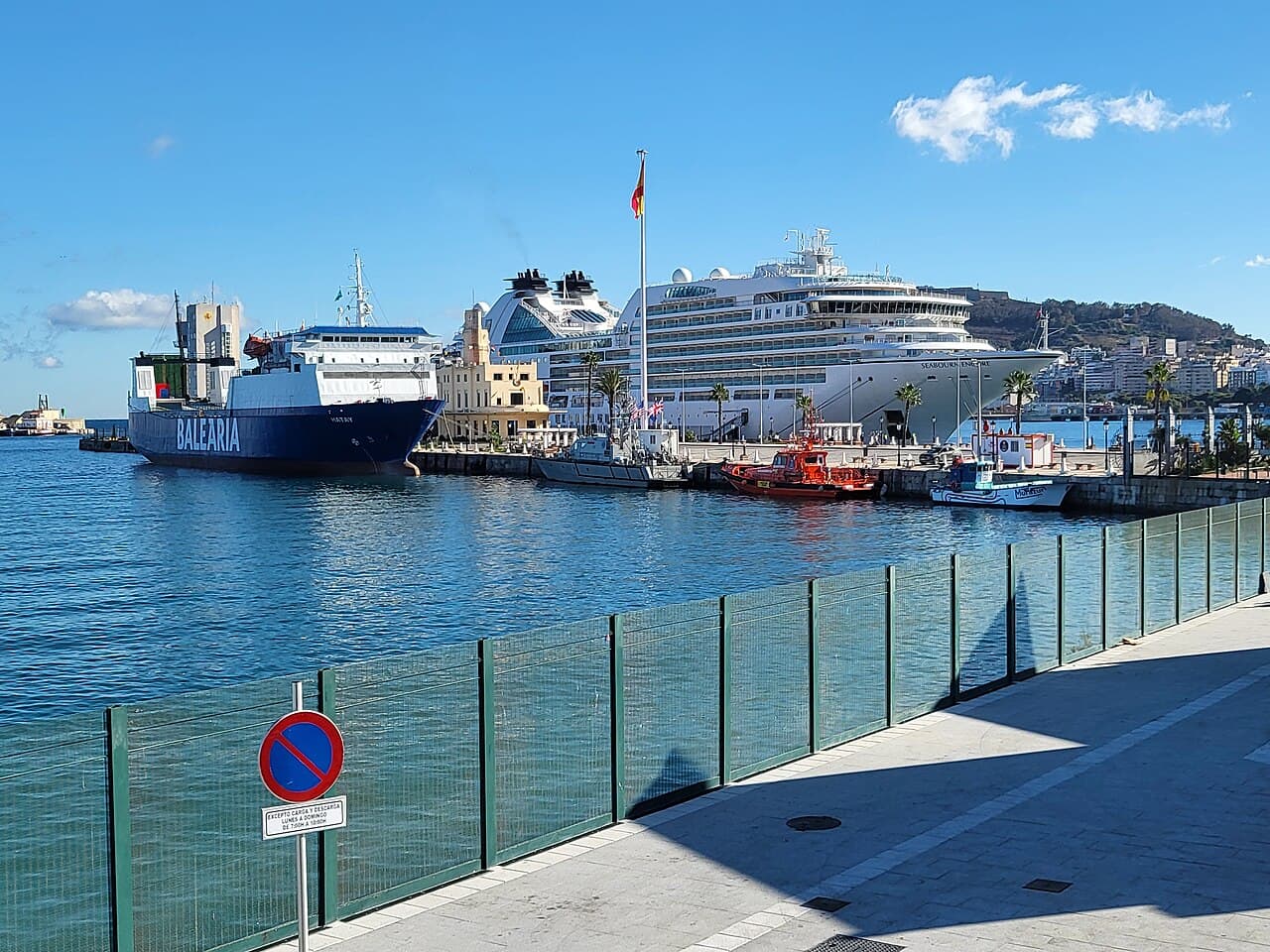 Seabourn Encore docked in Ceuta