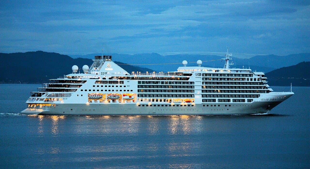 Silver Dawn at sea