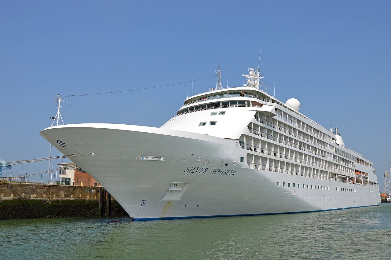 Silver Whisper at Zeebrugge