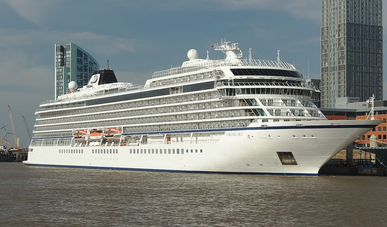 Viking Sky at Liverpool