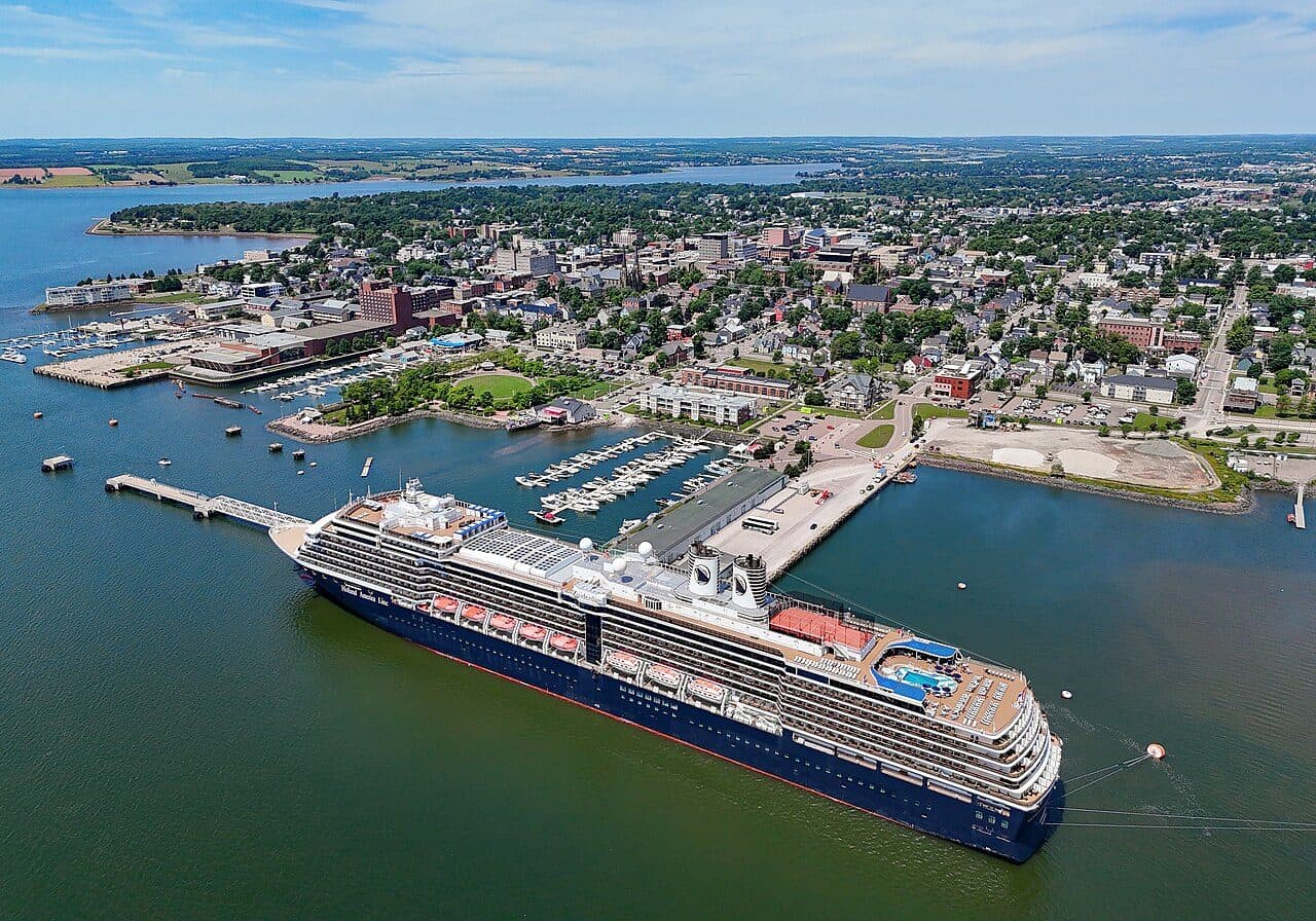 Zuiderdam docked in Charlottetown, Prince Edward Island, Canada